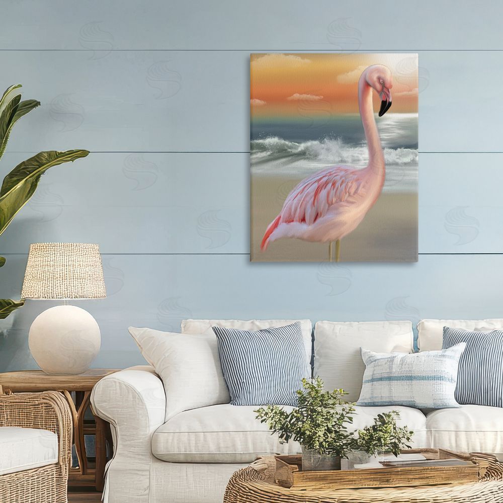 Matthew Piotrowicz Coastal Beach Flamingo 