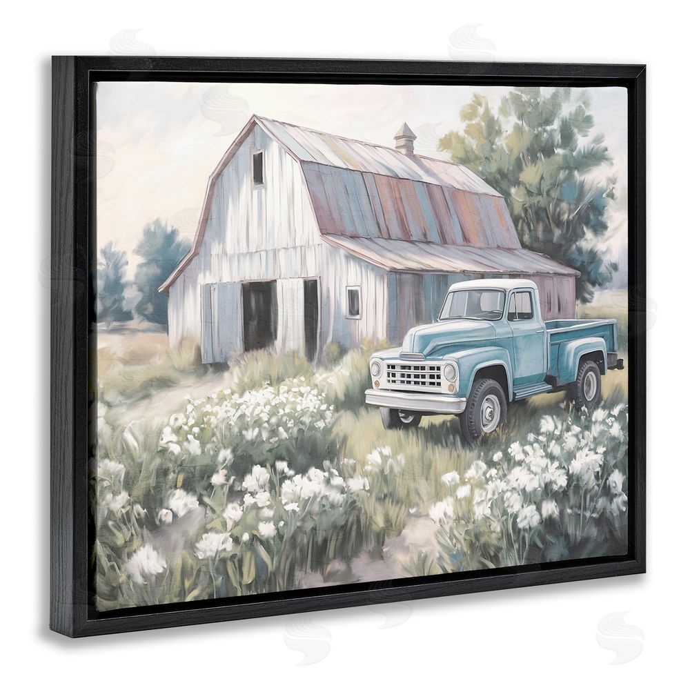 Kim Allen Pastoral Farm Dreams Black Floating Frame Canvas Wall Art Print