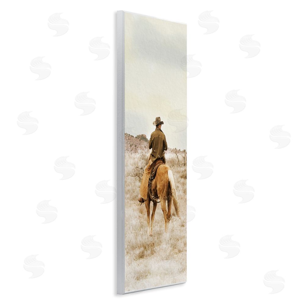 Marcus Prime Wild Wrangling Cowboy Wooden Wall Plaque Art Print