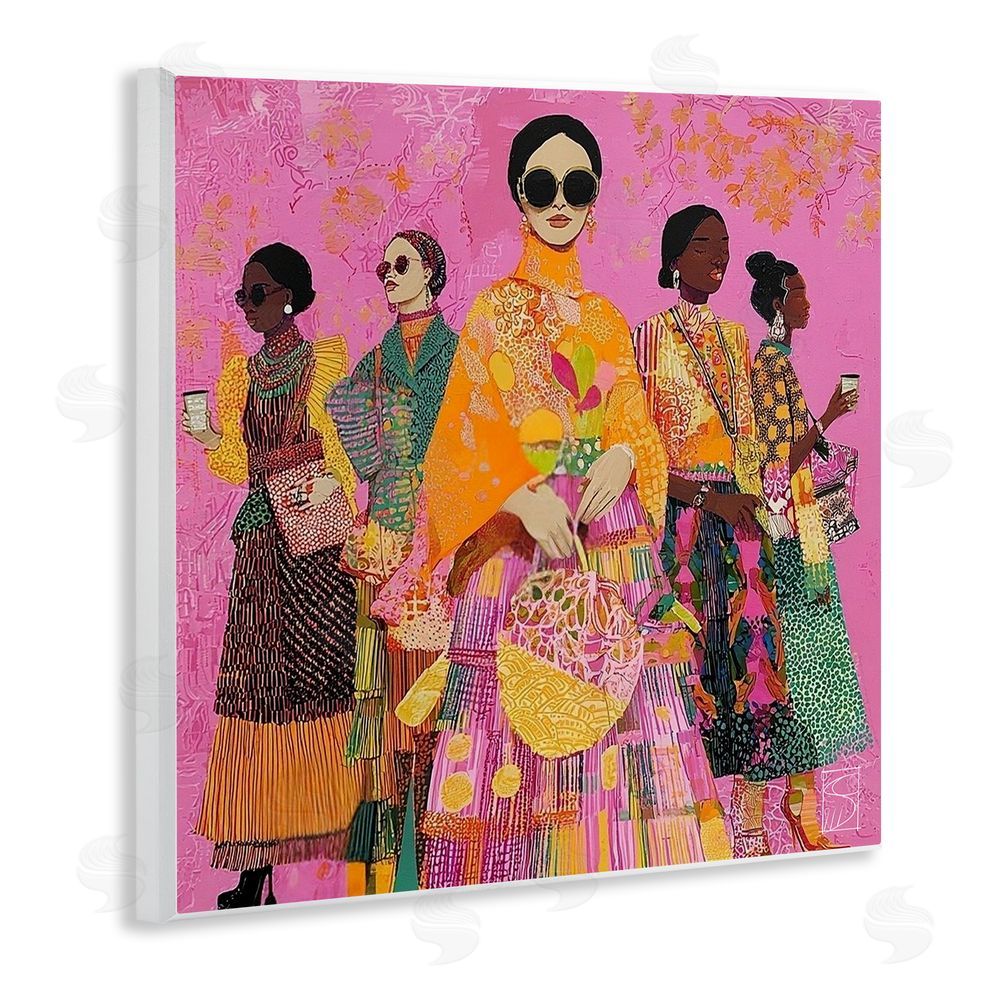 Sara Culpepper Bold And Saucy Ensemble Wooden Wall Plaque Art Print