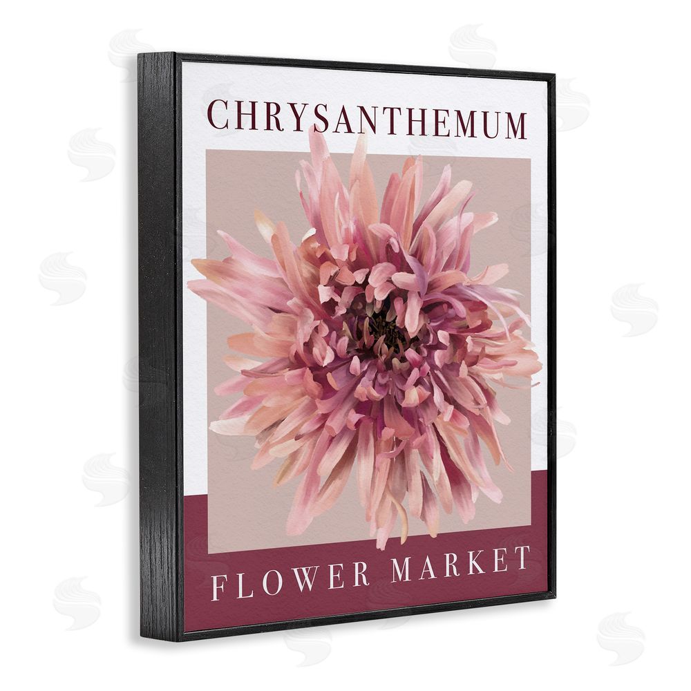 Jennifer Stith Chrysanthemum Flower Market Black Framed Giclee Wall Art Print
