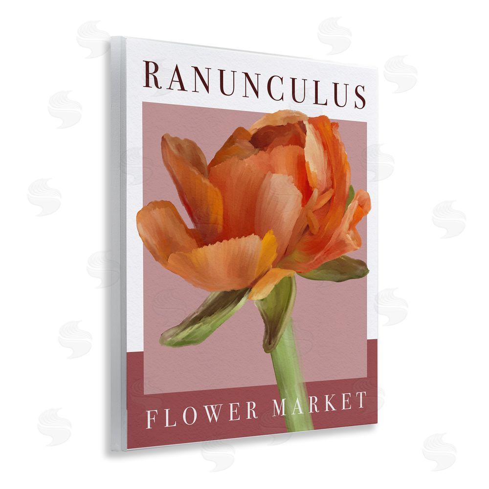 Jennifer Stith Ranunculus Flower Market Wooden Wall Plaque Art Print