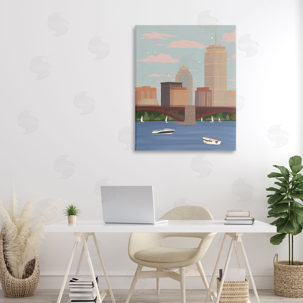 Veronica Lara Boston Skyline Bridge & Boats