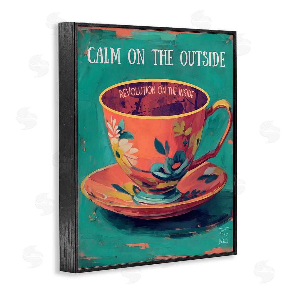 Sara Culpepper Revolution On The Inside Black Framed Giclee Wall Art Print