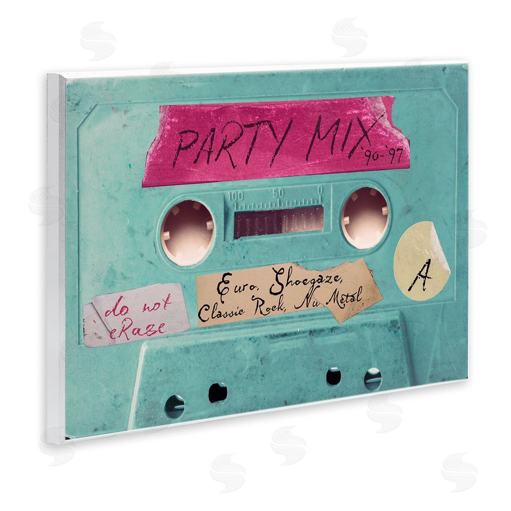 Annabelle Hall Retro Party Mix Cassette Wall Plaque Art Print