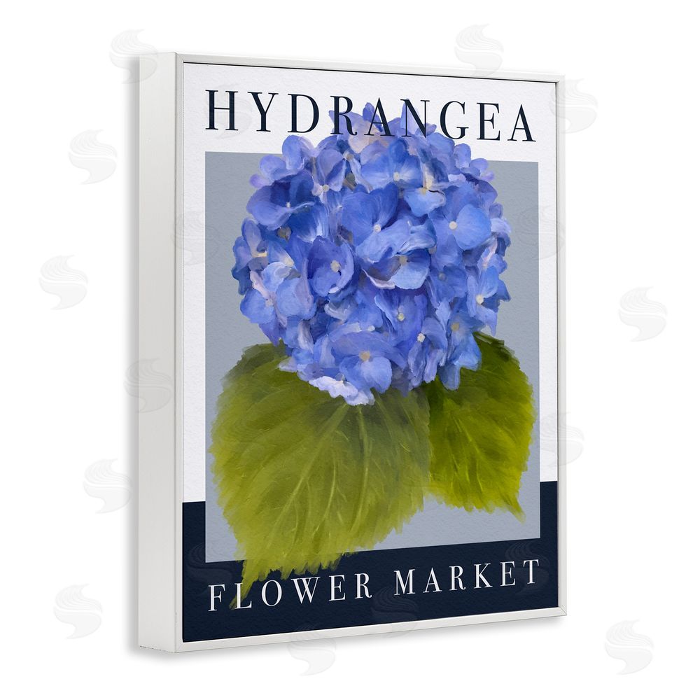 Jennifer Stith Hydrangea Flower Market White Framed Giclee Wall Art Print