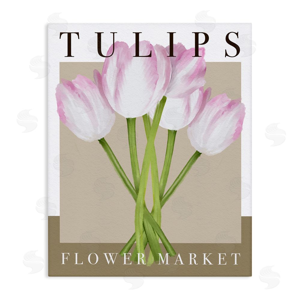 Jennifer Stith Tulips Flower Market Stretched Canvas Wall Art Print