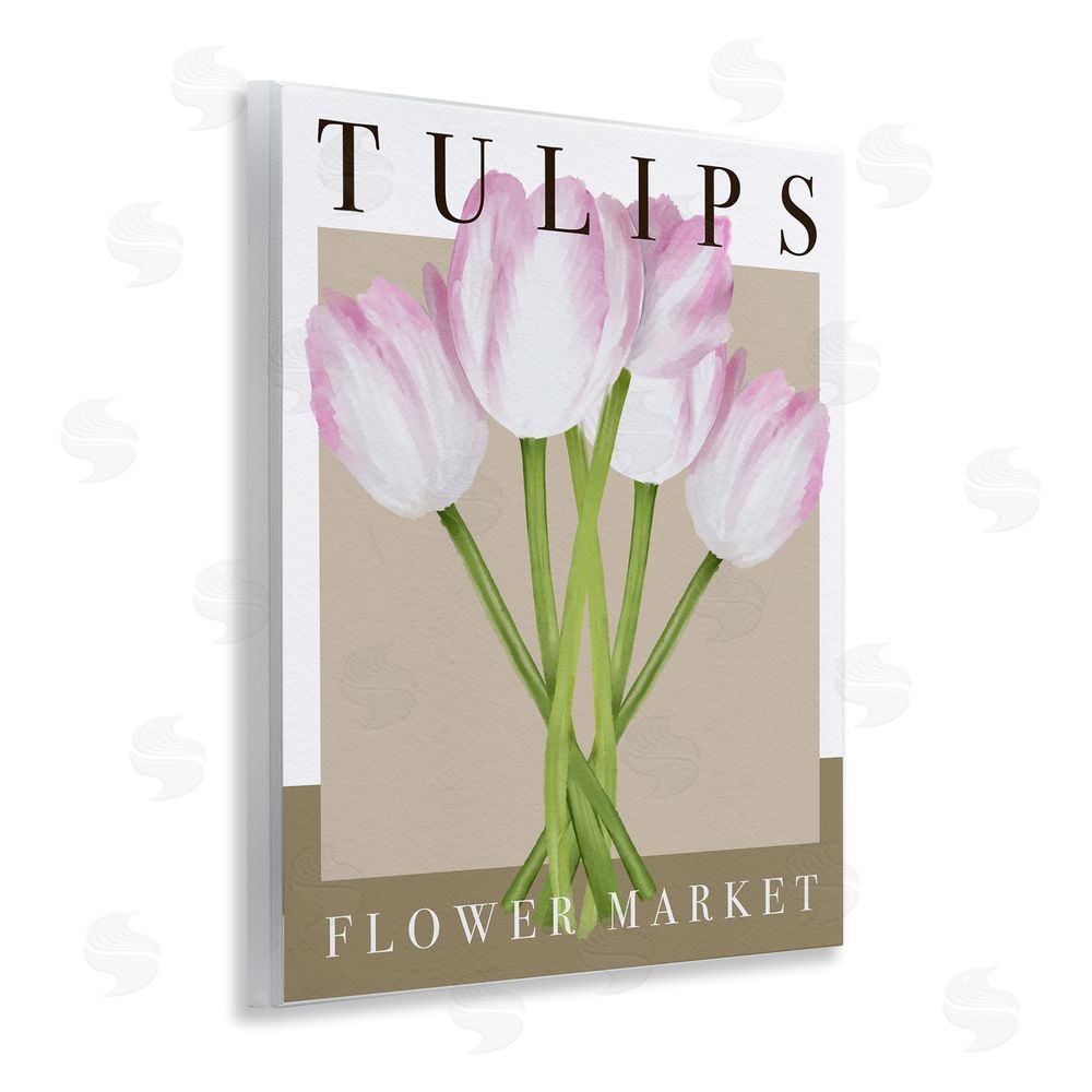 Jennifer Stith Tulips Flower Market Wooden Wall Plaque Art Print