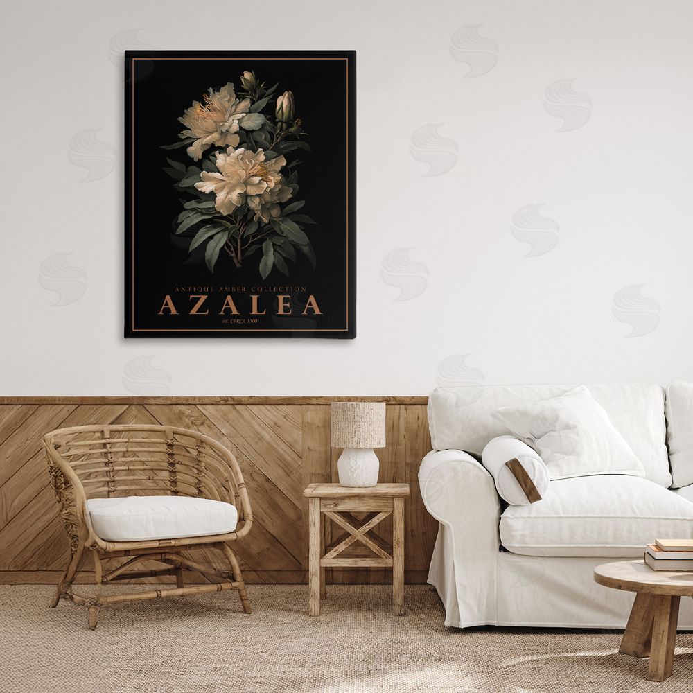 Christopher Giampietro Antique Azalea Bushel Stretched Canvas Wall Art in Room