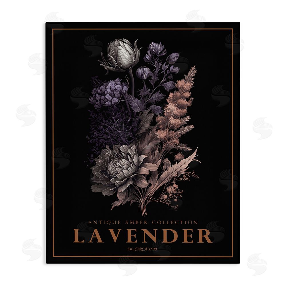 Christopher Giampietro Antique Lavender Bushel Stretched Canvas Wall Art