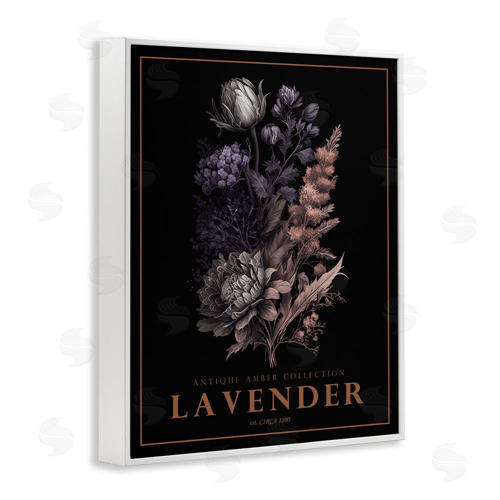 Christopher Giampietro Antique Lavender Bushel White Framed Giclee Wall Art Print