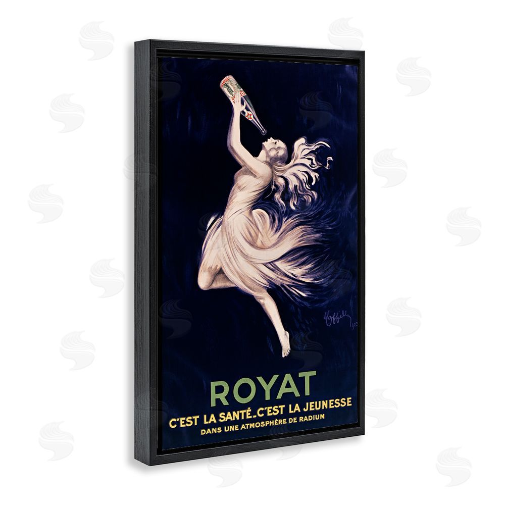 Leonetto Cappiello Royat 1923 Advertisement Black Floating Frame Canvas Wall Art Print