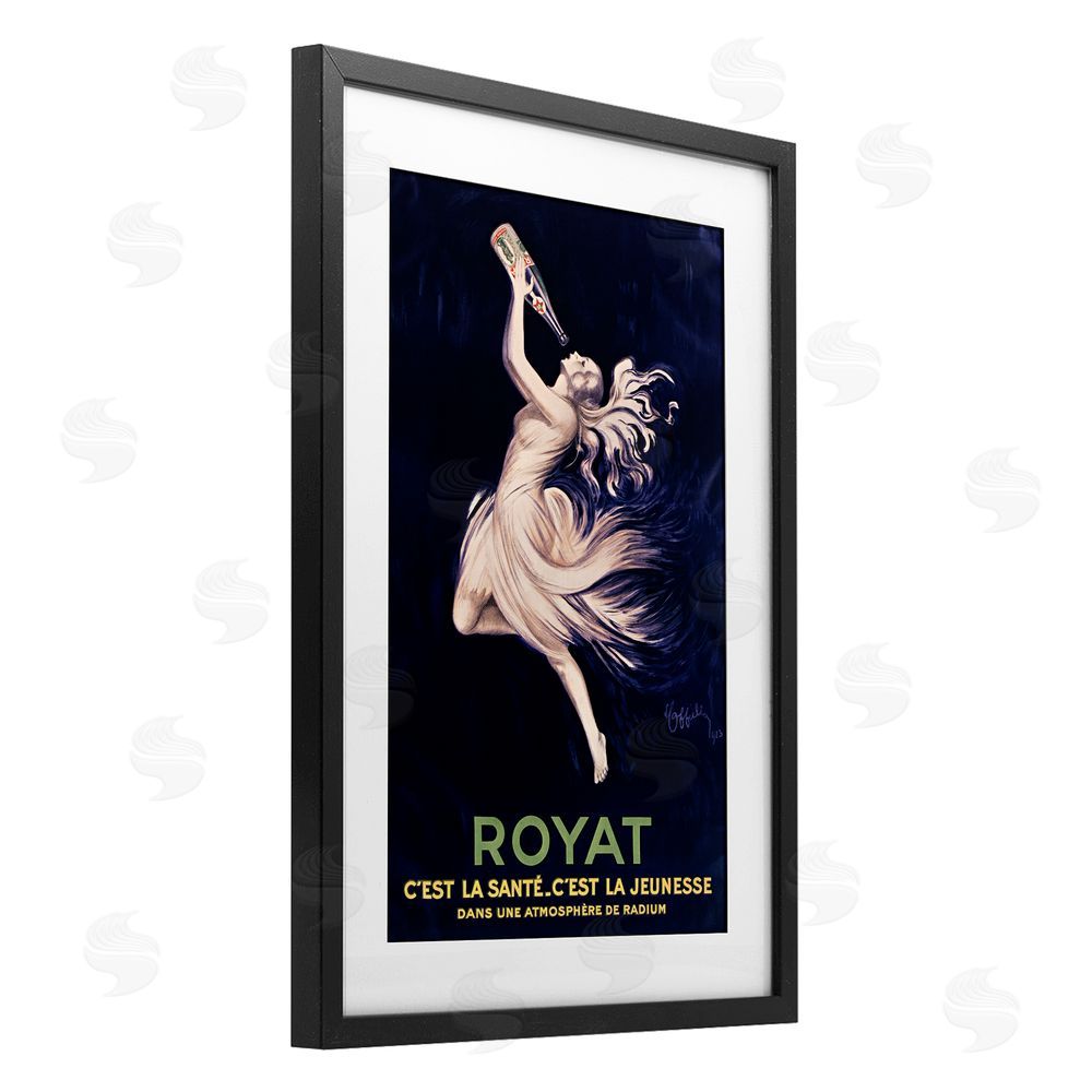 Leonetto Cappiello Royat 1923 Advertisement Black Framed Print Under Glass Wall Art