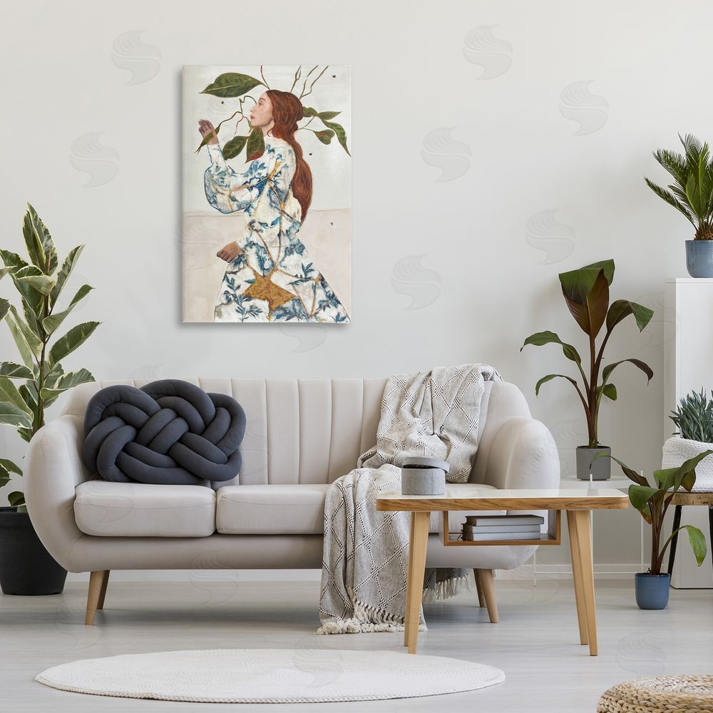 Karenina Fabrizzi Le Voyage Fantastique Portrait Stretched Canvas Wall Art in Room