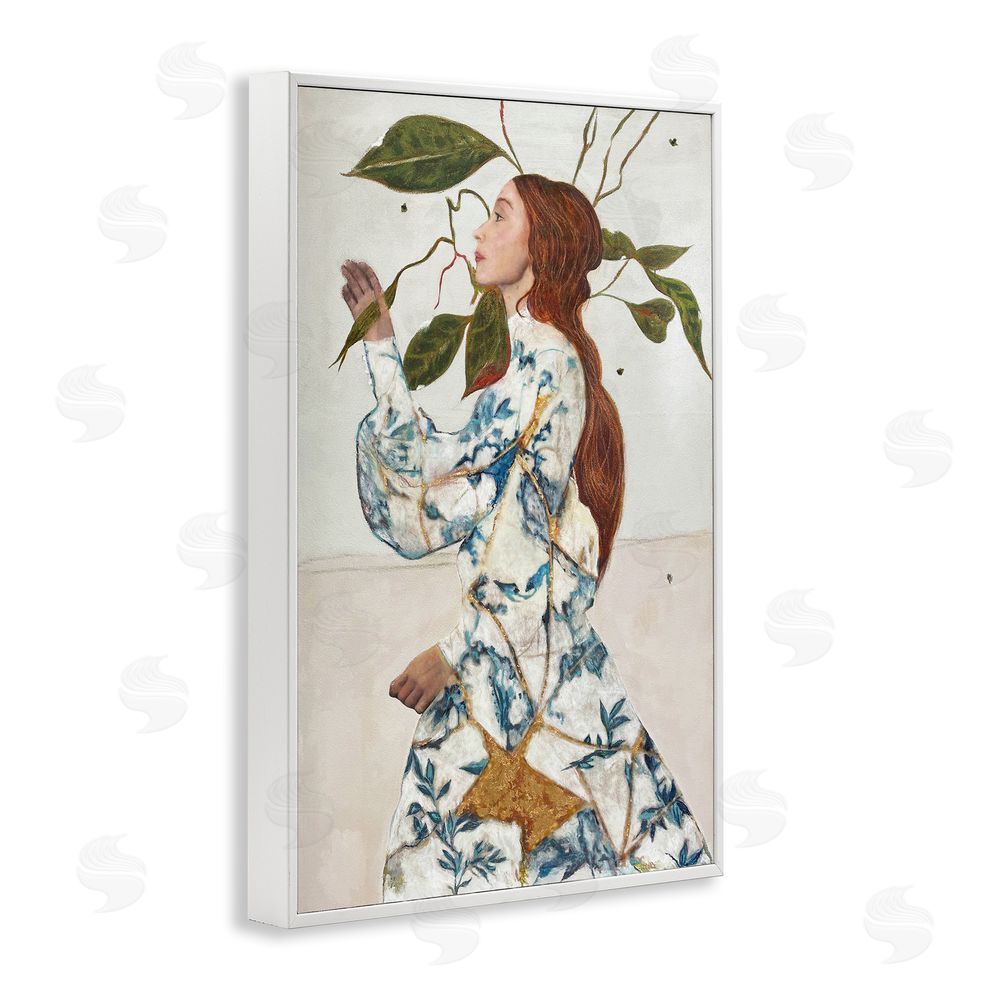 Karenina Fabrizzi Le Voyage Fantastique Portrait White Framed Giclee Wall Art Print