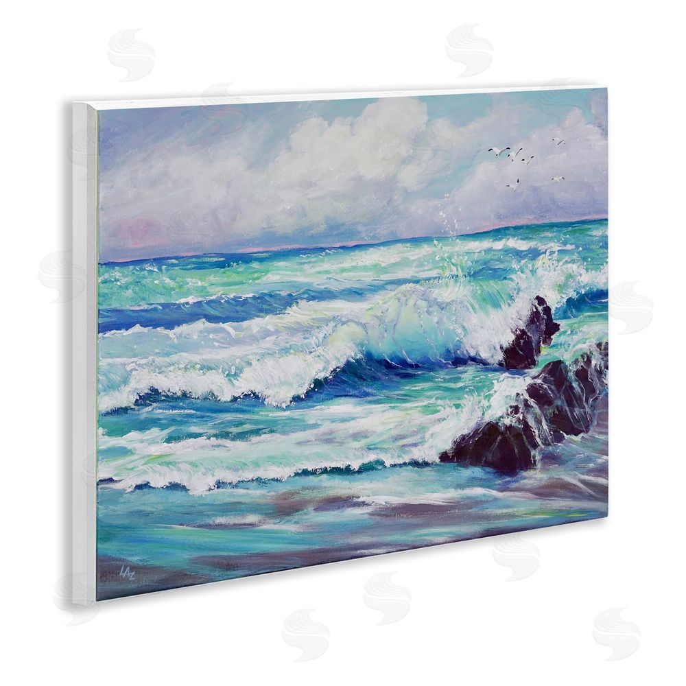 Lee Ann Zirbes Down By The Sea Wooden Wall Plaque Art Print