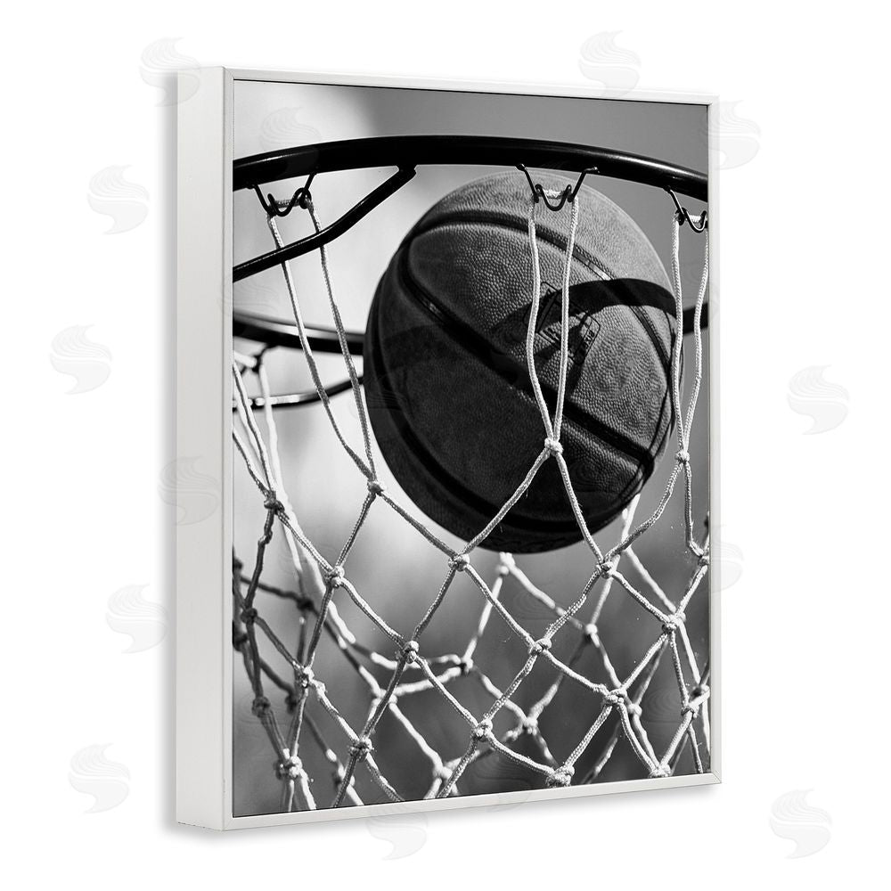 Marcus Prime Winning Basket Shot White Framed Giclee Wall Art Print