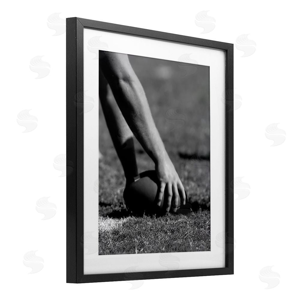 Marcus Prime Football Hike in Action Black Framed Print Under Glass Wall Art