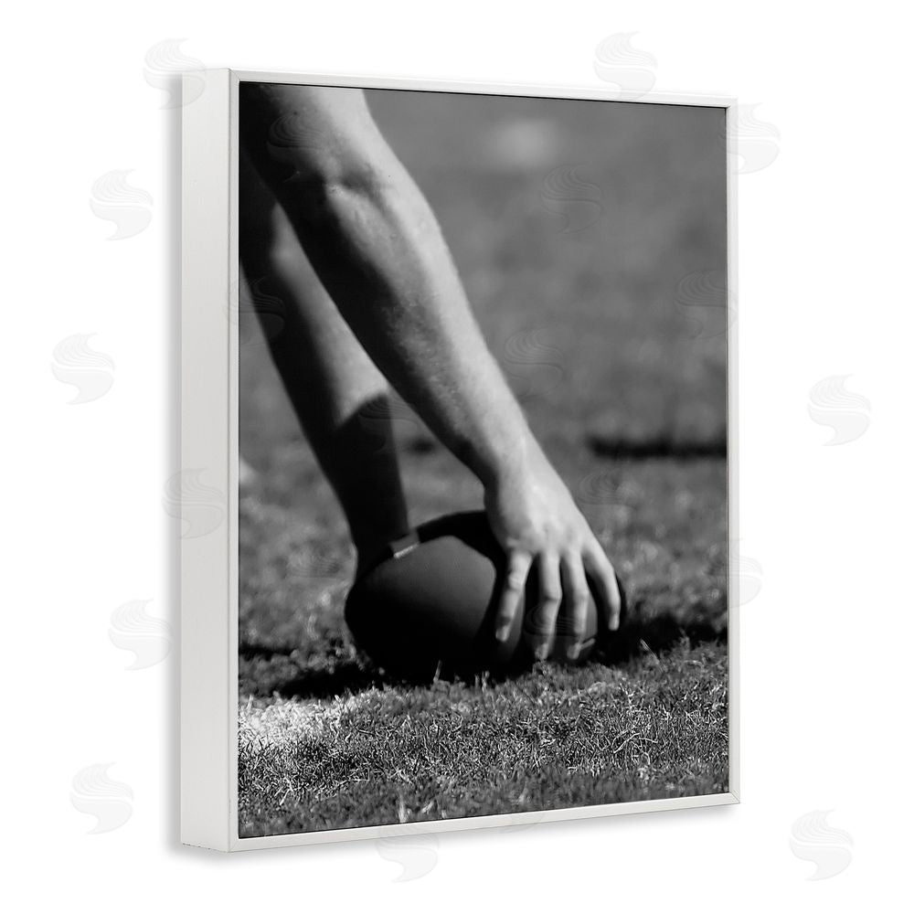 Marcus Prime Football Hike in Action White Framed Giclee Wall Art Print