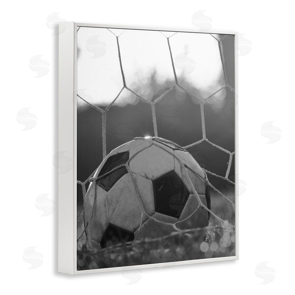 Marcus Prime Soccer Goal Score White Framed Giclee Wall Art Print