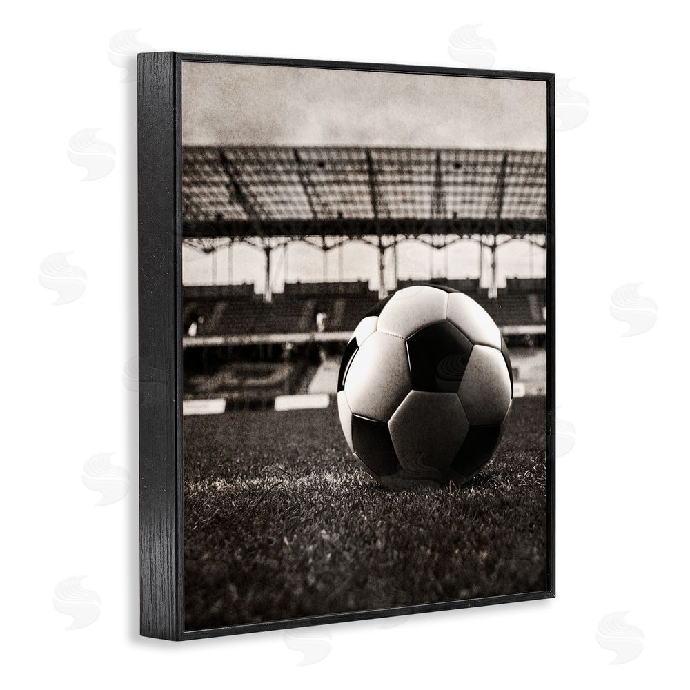 Marcus Prime Vintage Sports Soccer Black Framed Giclee Wall Art Print
