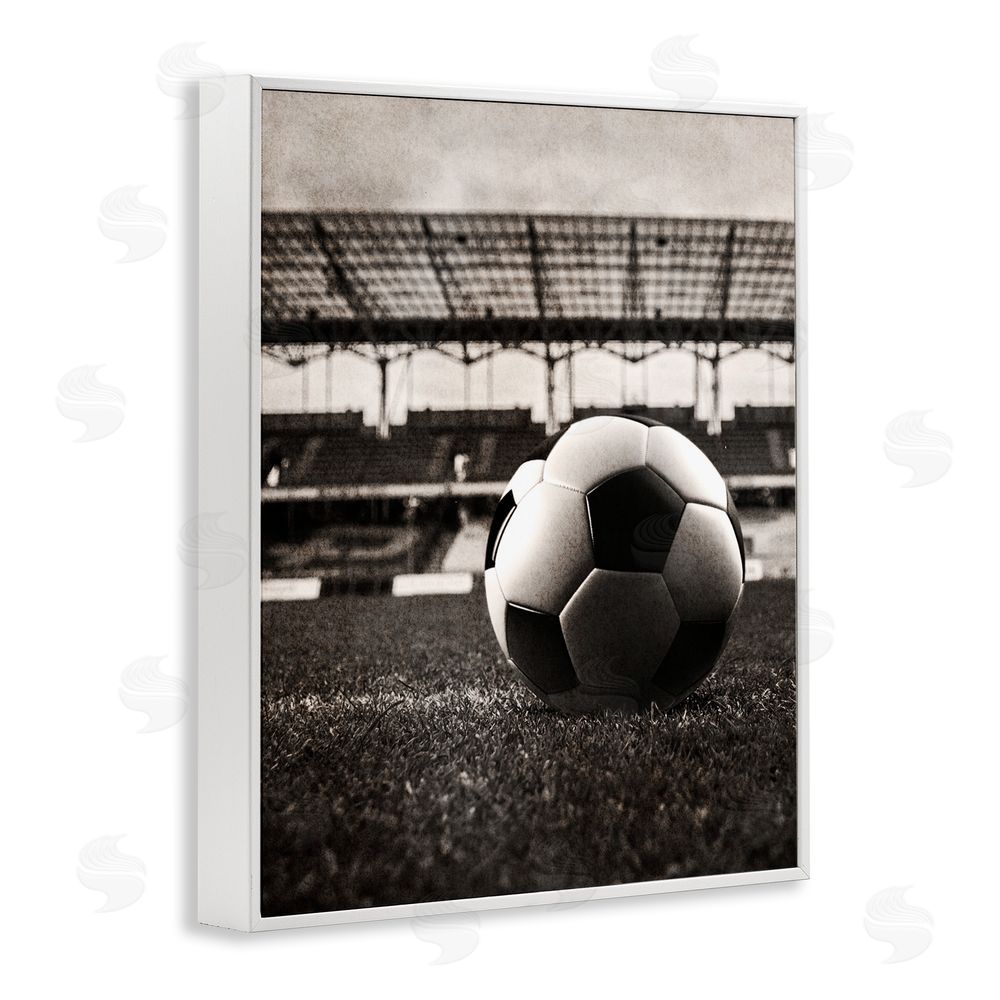 Marcus Prime Vintage Sports Soccer White Framed Giclee Wall Art Print