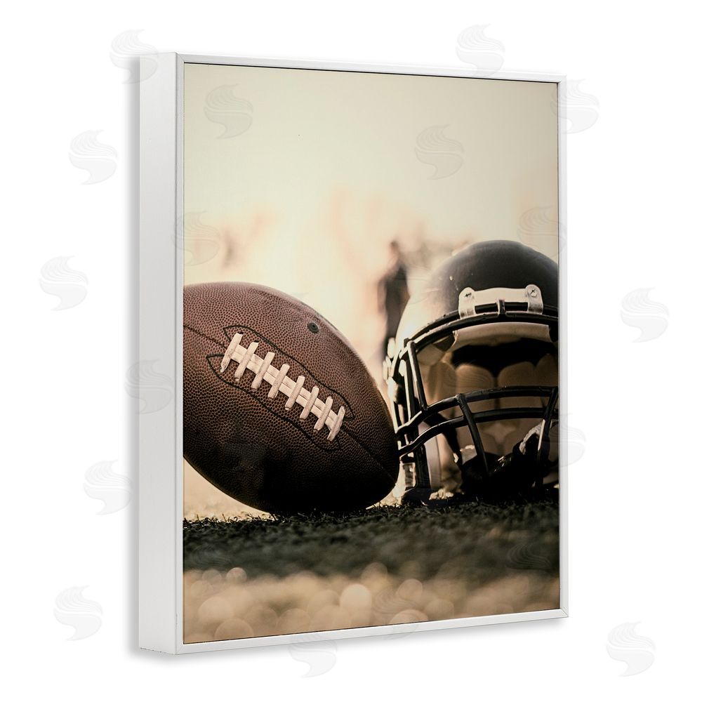 Jesse Keith Football Stand Alone White Framed Giclee Wall Art Print