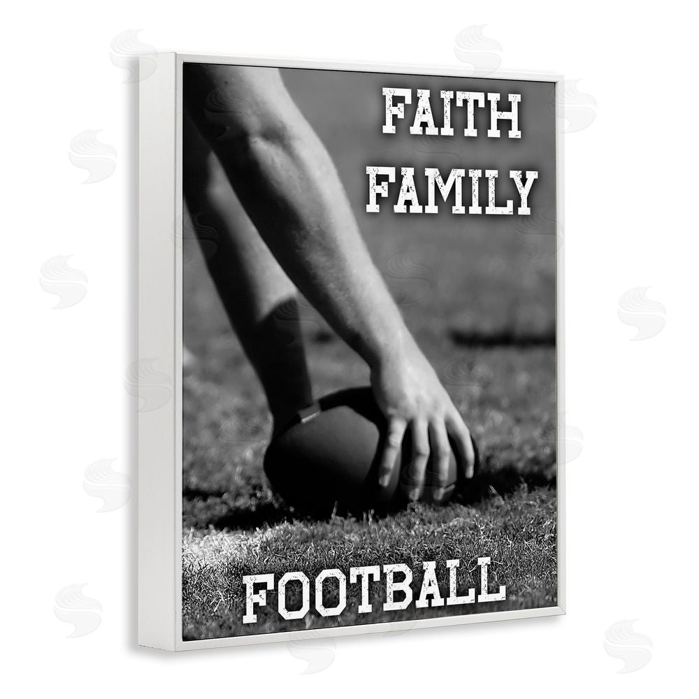 Marcus Prime Faith Family Football Hike White Framed Giclee Wall Art Print