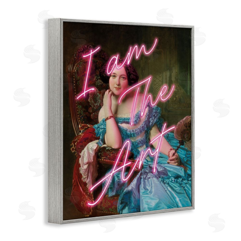 Mary Urban I Am The Art Portrait Gray Framed Giclee Wall Art Print