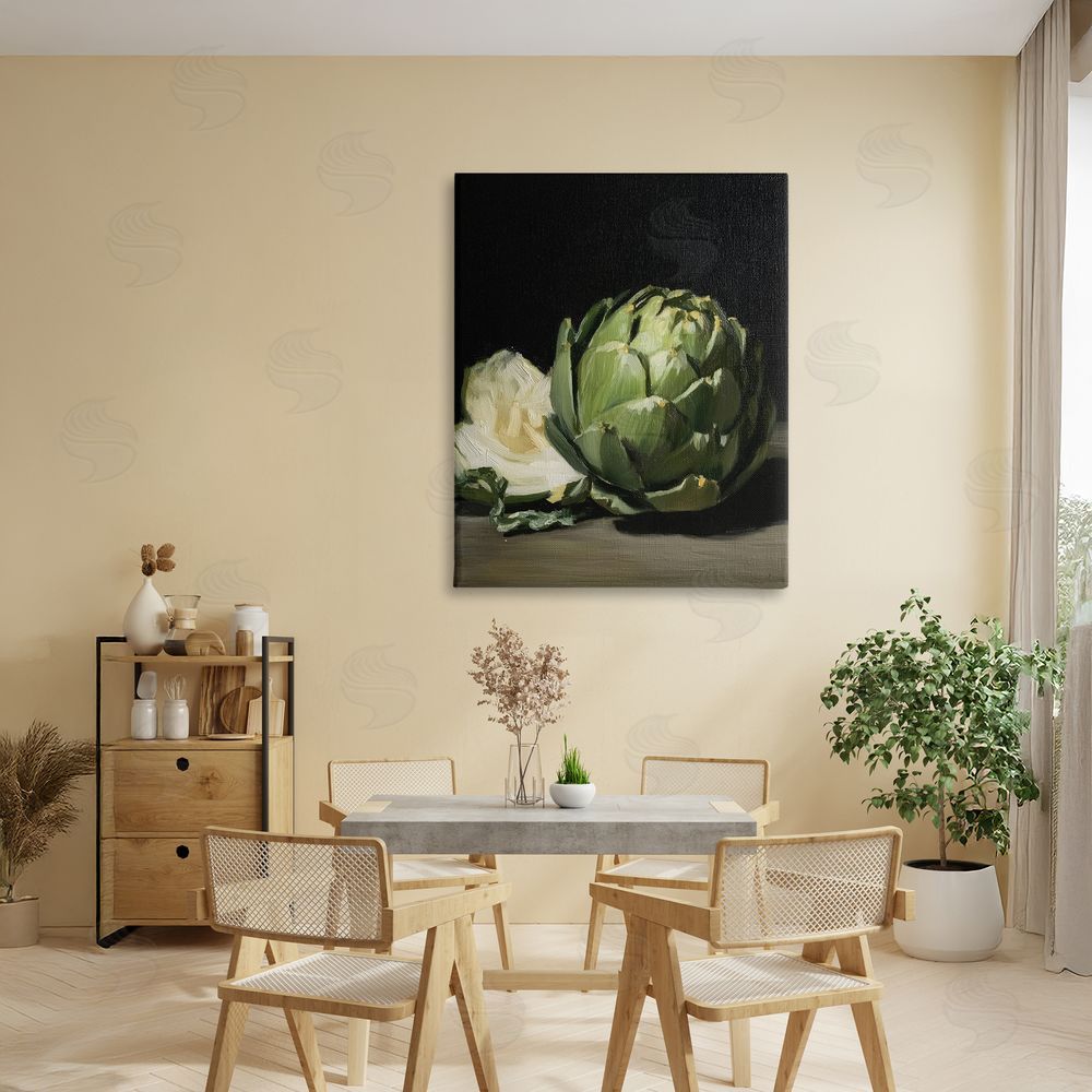 Paula Freeman Classic Green Artichoke Still Life
