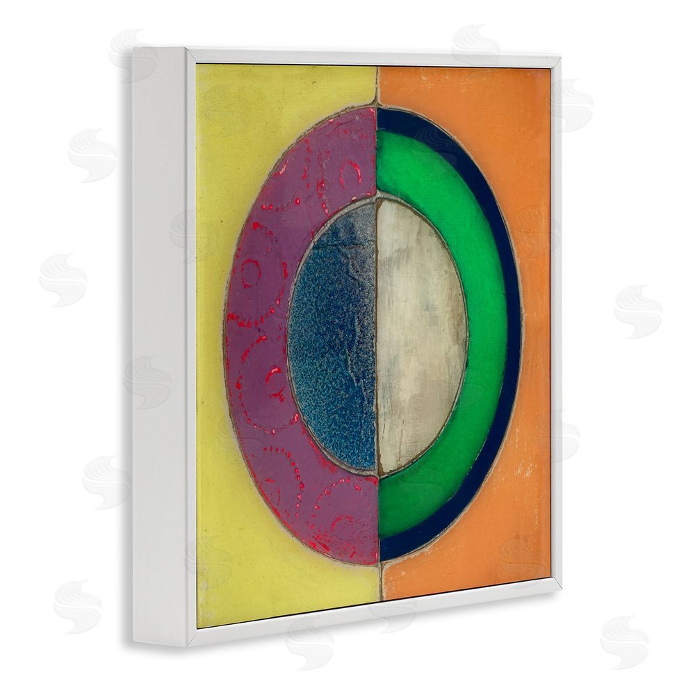 Matthew Finger Muted Round Color Black White Framed Giclee Wall Art Print