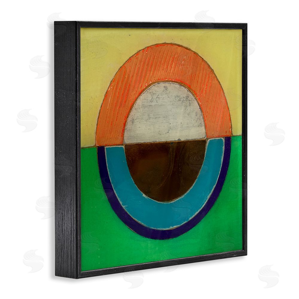 Matthew Finger Balanced Circle Symmetry Black Framed Giclee Wall Art Print