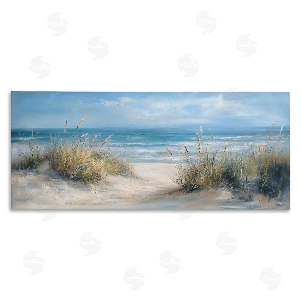LSR Design Studio Coastal Peace Dunes Stretched Canvas Wall Art