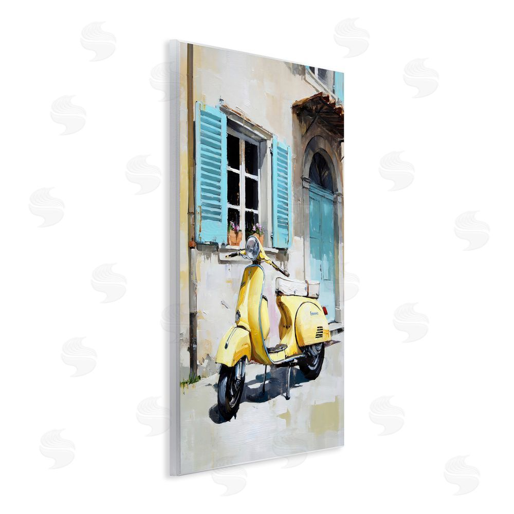 Petal Prints Design Sunny Day Scooter Ride Wall Plaque Printed Art