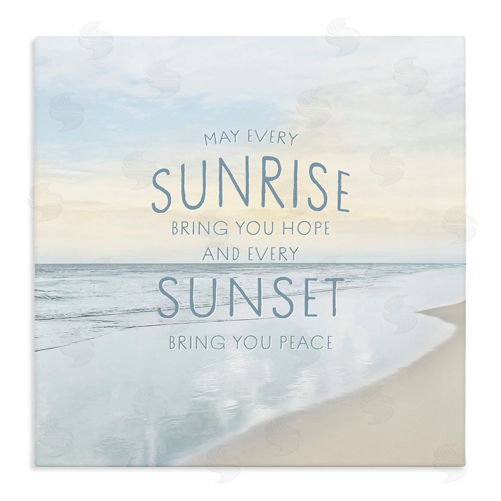 Natalie Carpentieri Sunrise & Sunset Statement Stretched Canvas Wall Art Print