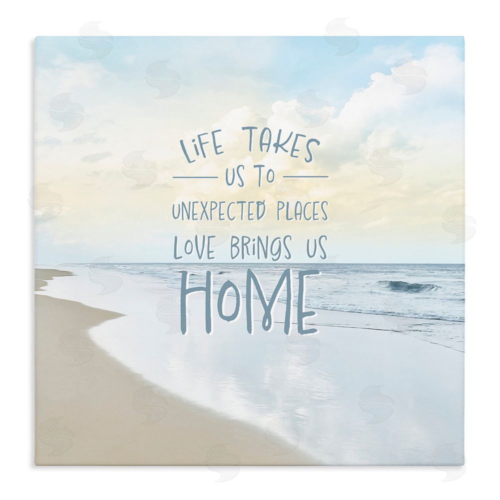 Natalie Carpentieri Love Brings Us Home Inspiration Stretched Canvas Wall Art Print