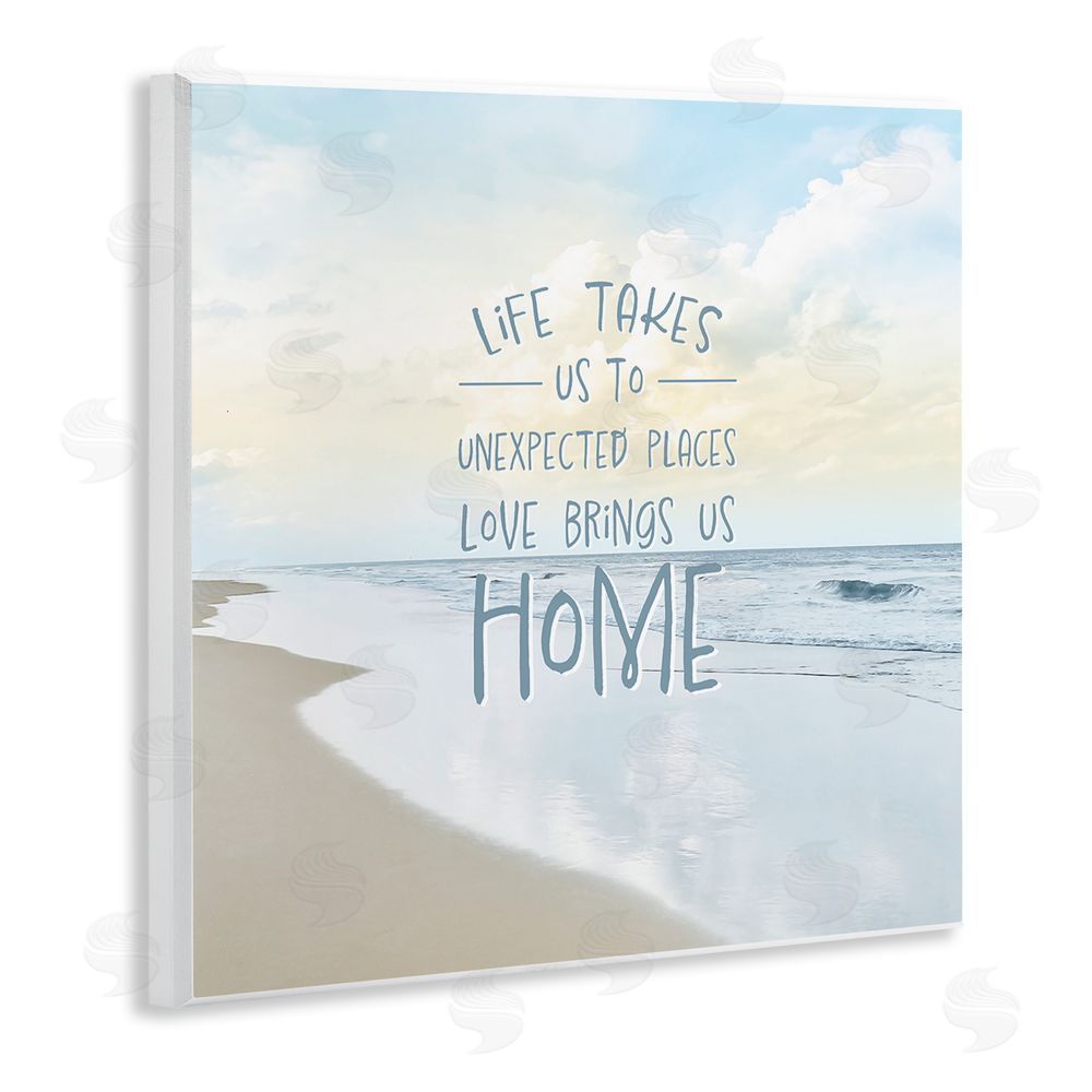 Natalie Carpentieri Love Brings Us Home Inspiration Wooden Wall Plaque Art Print