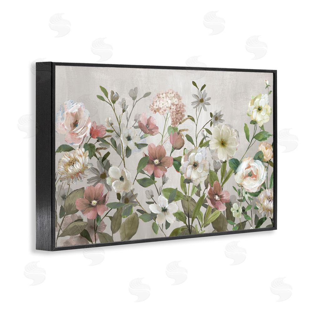Nan Garden Meadow Arrangement Black Framed Giclee Wall Art Print