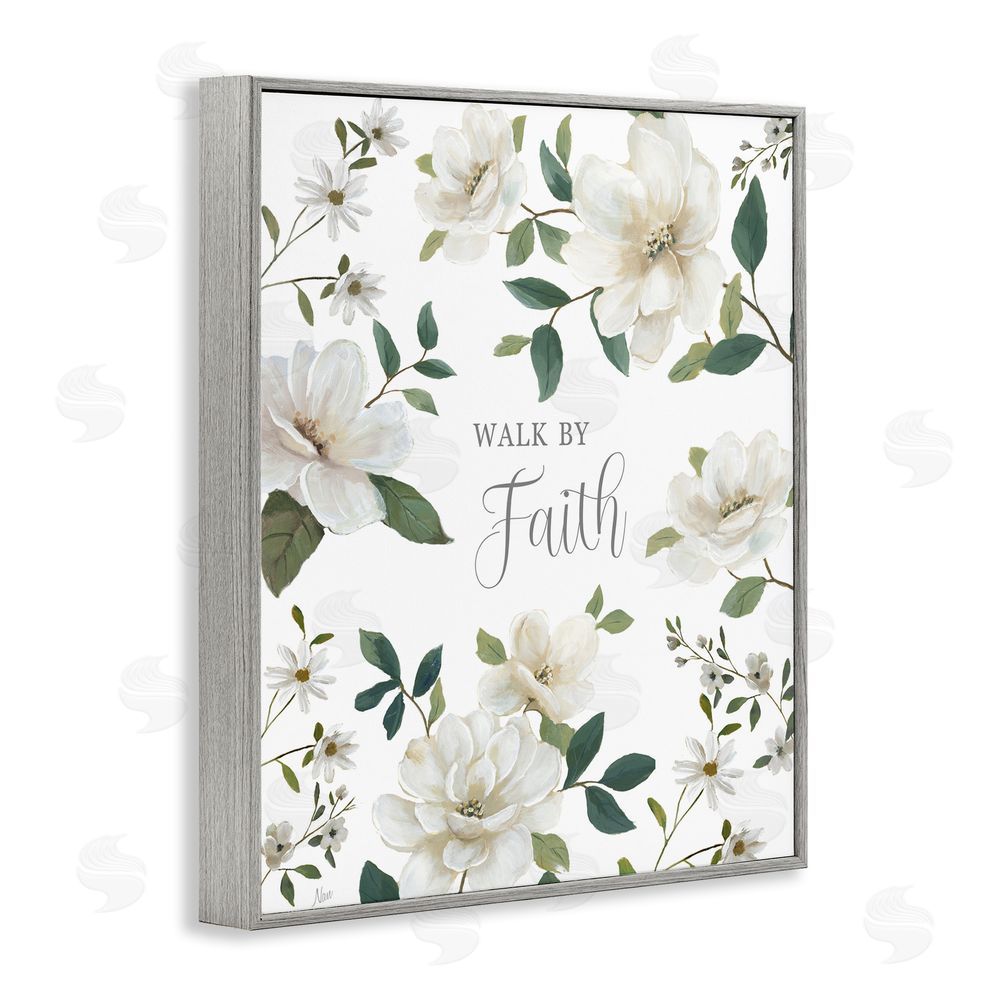 Nan Floral Walk By Faith Gray Framed Giclee Wall Art Print