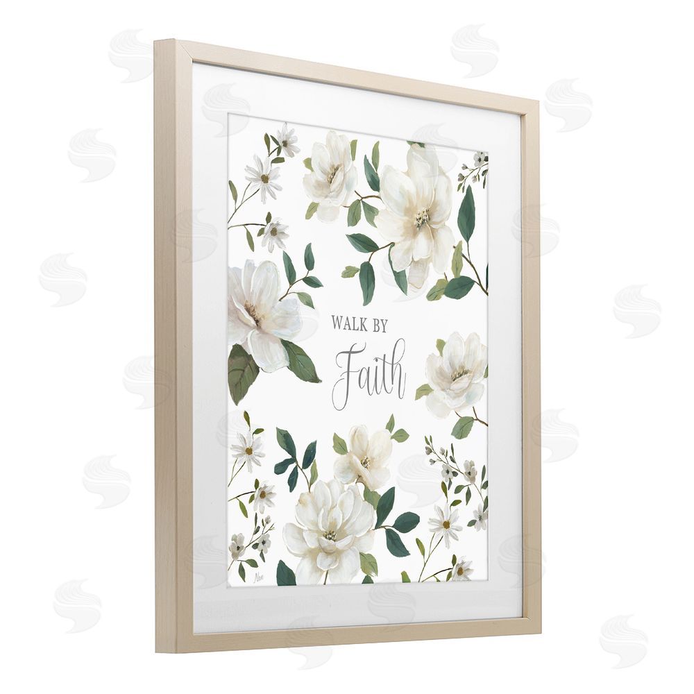 Nan Floral Walk By Faith Brown Framed Print Under Glass Wall Art