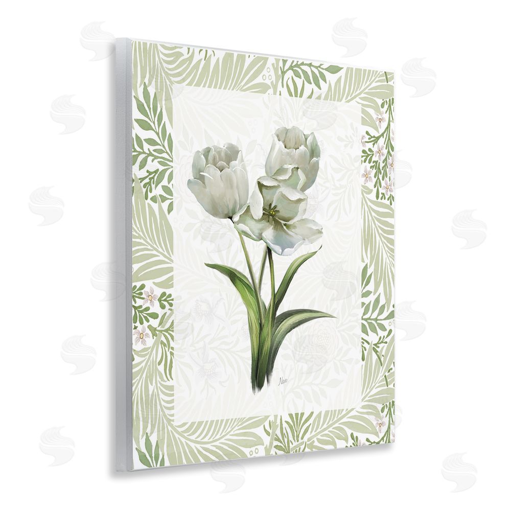 Nan Fresh Spring Tulip Bouquet Wooden Wall Plaque Art Print