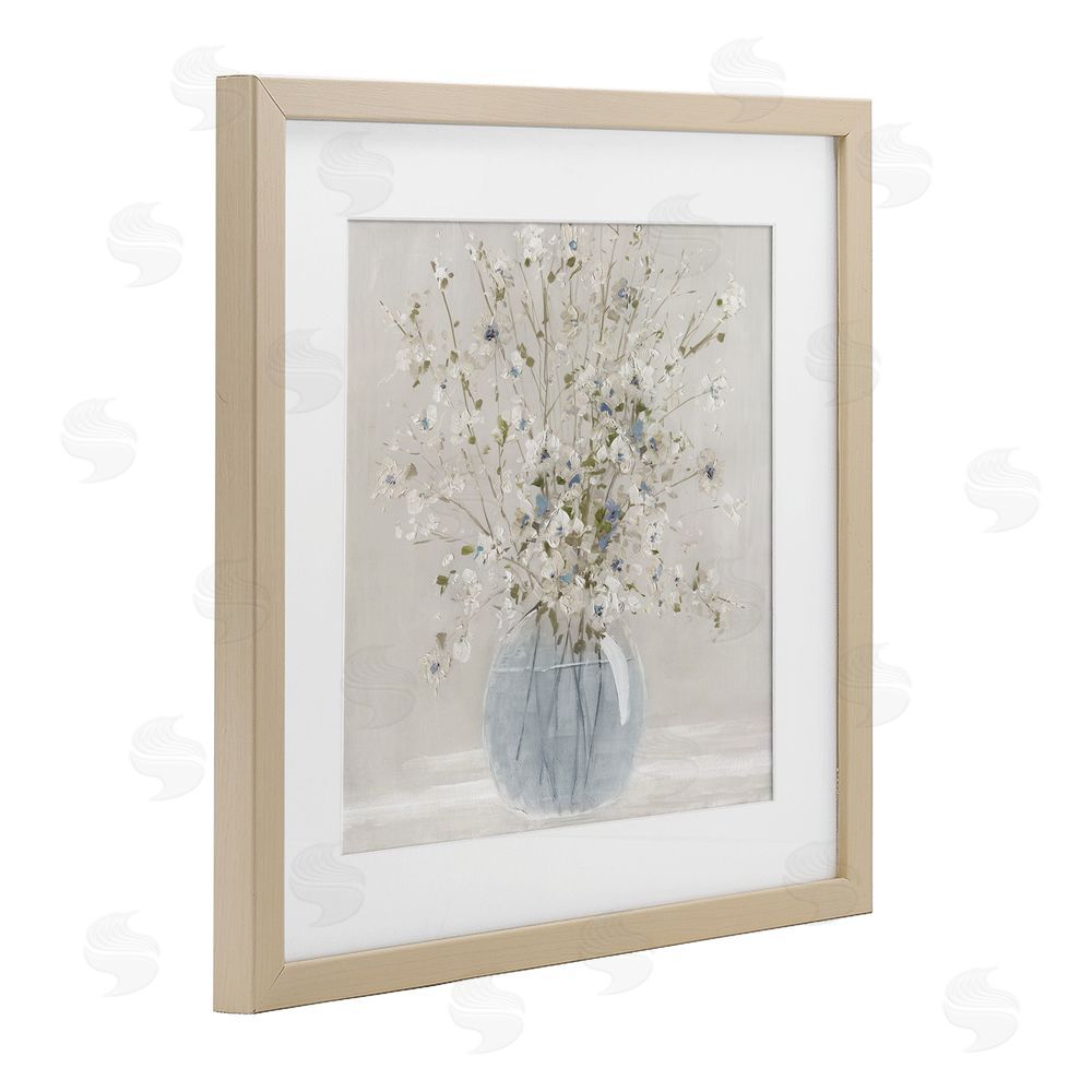 Carol Robinson Subtle Glass Vase Bouquet Brown Framed Print Under Glass Wall Art