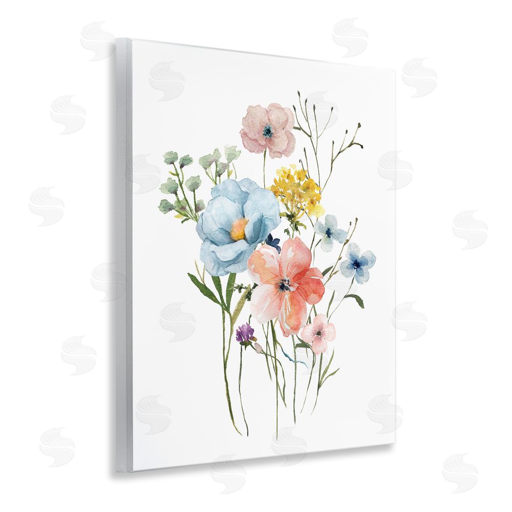 Livi Finn Spring Meadow Wild Flowers Wooden Wall Plaque Art Print