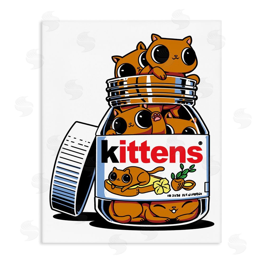 Tobe Fonseca Hazelnut Spread Cats Stretched Canvas Wall Art Print