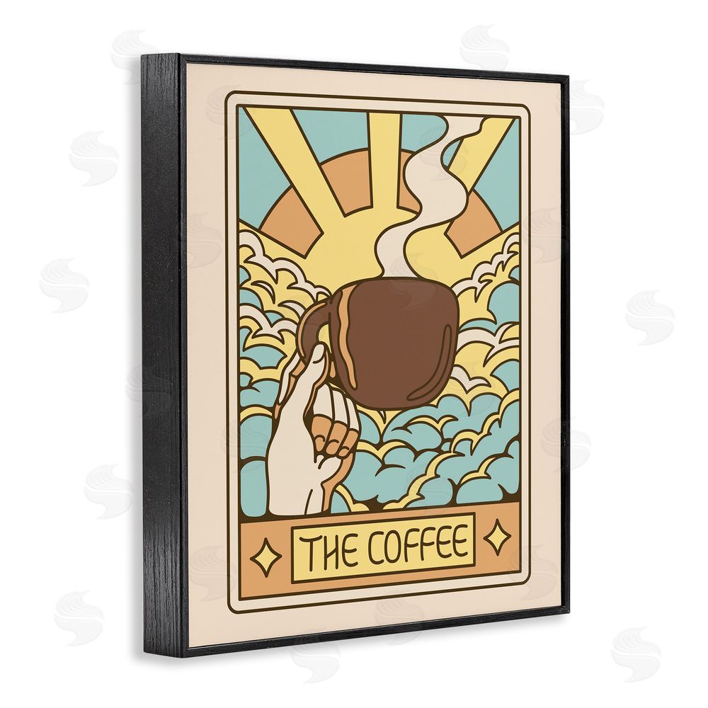 Tobe Fonseca The Coffee Muted Tarot Black Framed Giclee Wall Art Print