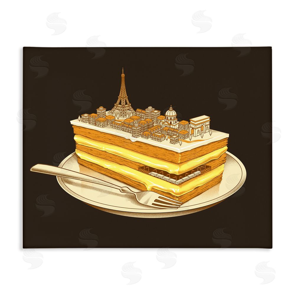 Tobe Fonseca Hungry For Travels Paris Stretched Canvas Wall Art Print