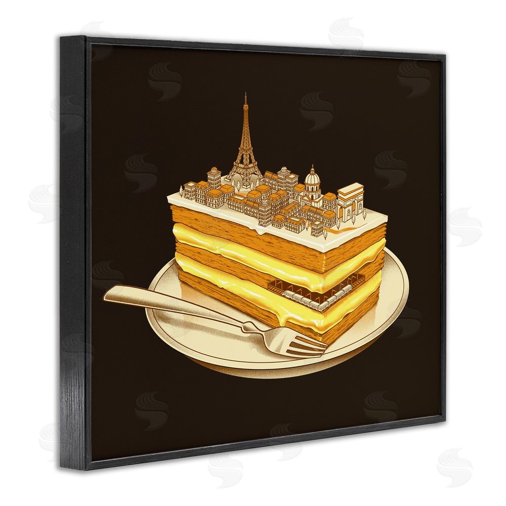 Tobe Fonseca Hungry For Travels Paris Black Framed Giclee Wall Art Print