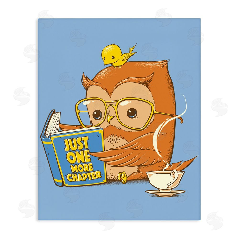 Tobe Fonseca One More Chapter Owl Stretched Canvas Wall Art Print