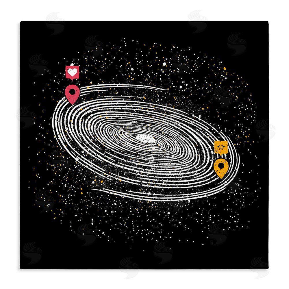 Tobe Fonseca Love Long Distance Stretched Canvas Wall Art Print