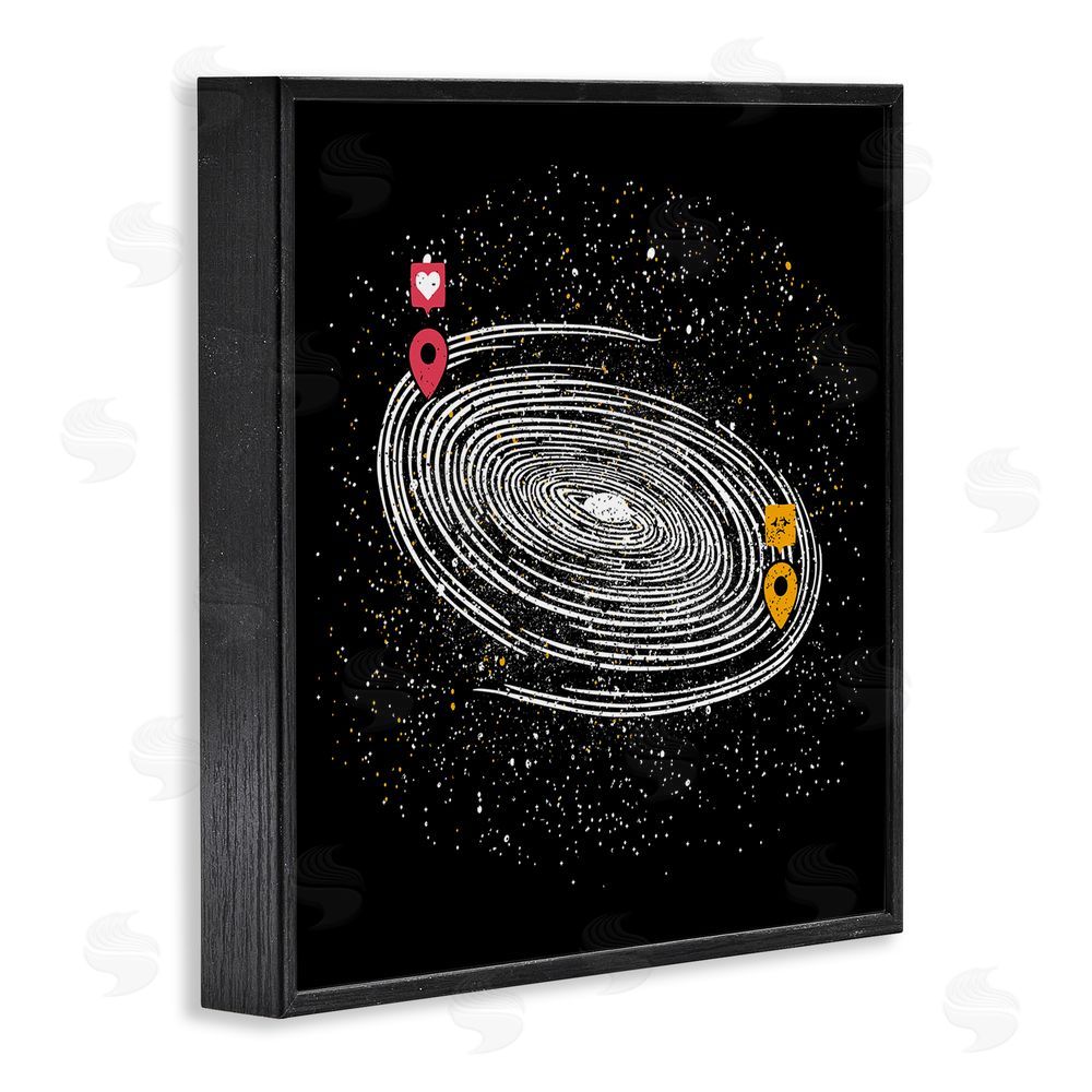 Tobe Fonseca Love Long Distance Black Framed Giclee Wall Art Print